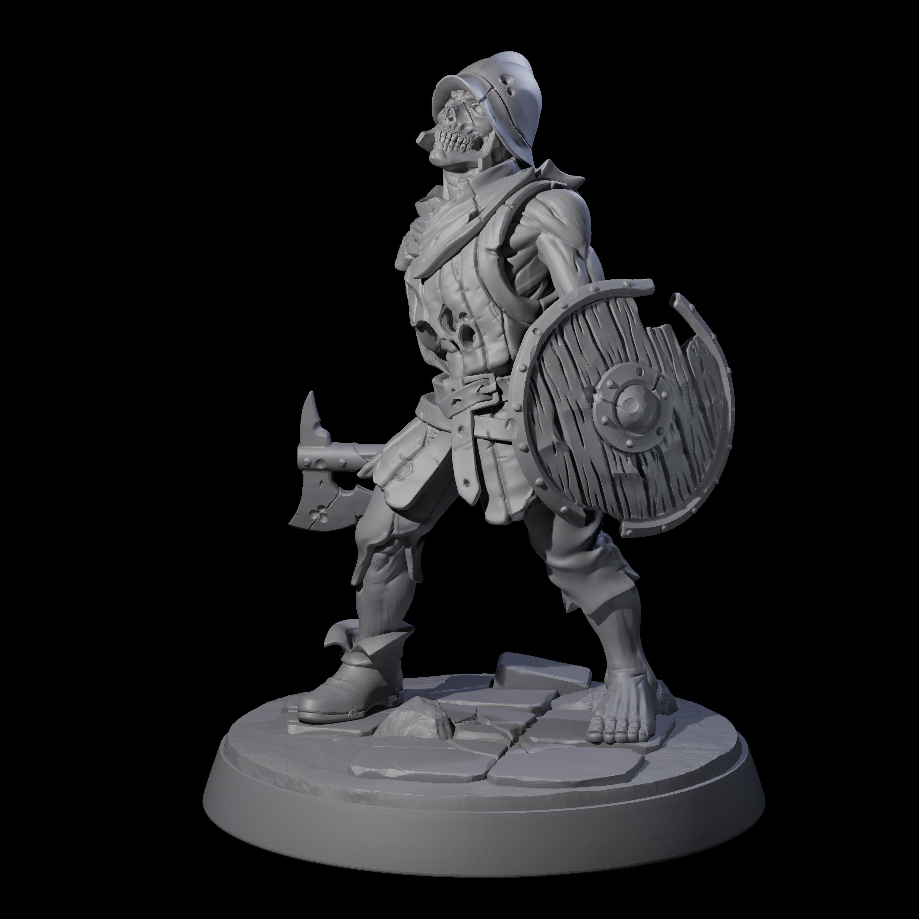 Freshly Risen Zombie Soldier B Miniature for Dungeons and Dragons, Pathfinder or other TTRPGs