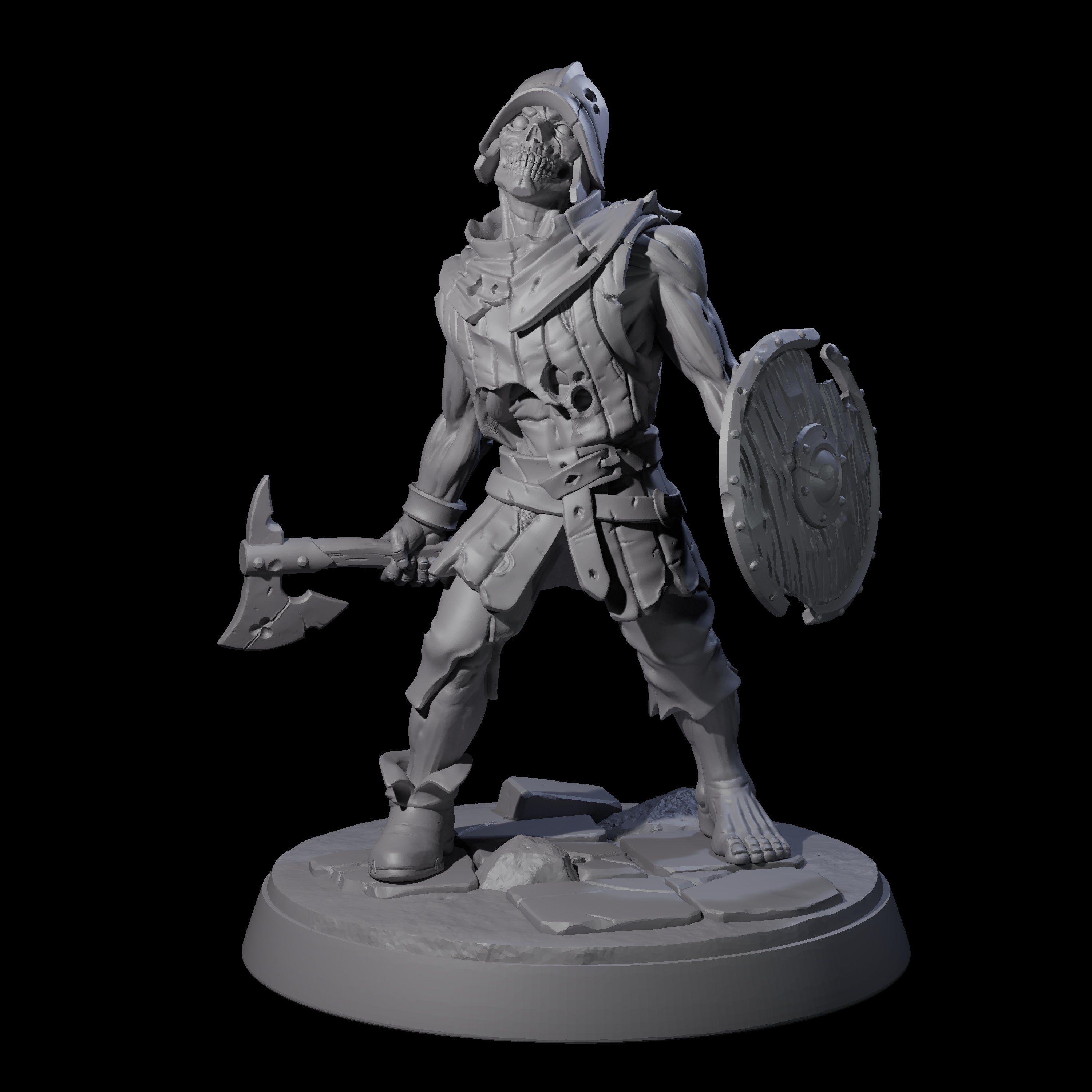 Freshly Risen Zombie Soldier B Miniature for Dungeons and Dragons, Pathfinder or other TTRPGs