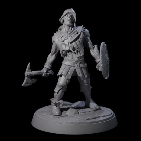 Freshly Risen Zombie Soldier B Miniature for Dungeons and Dragons, Pathfinder or other TTRPGs