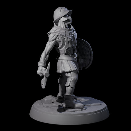 Freshly Risen Zombie Soldier B Miniature for Dungeons and Dragons, Pathfinder or other TTRPGs