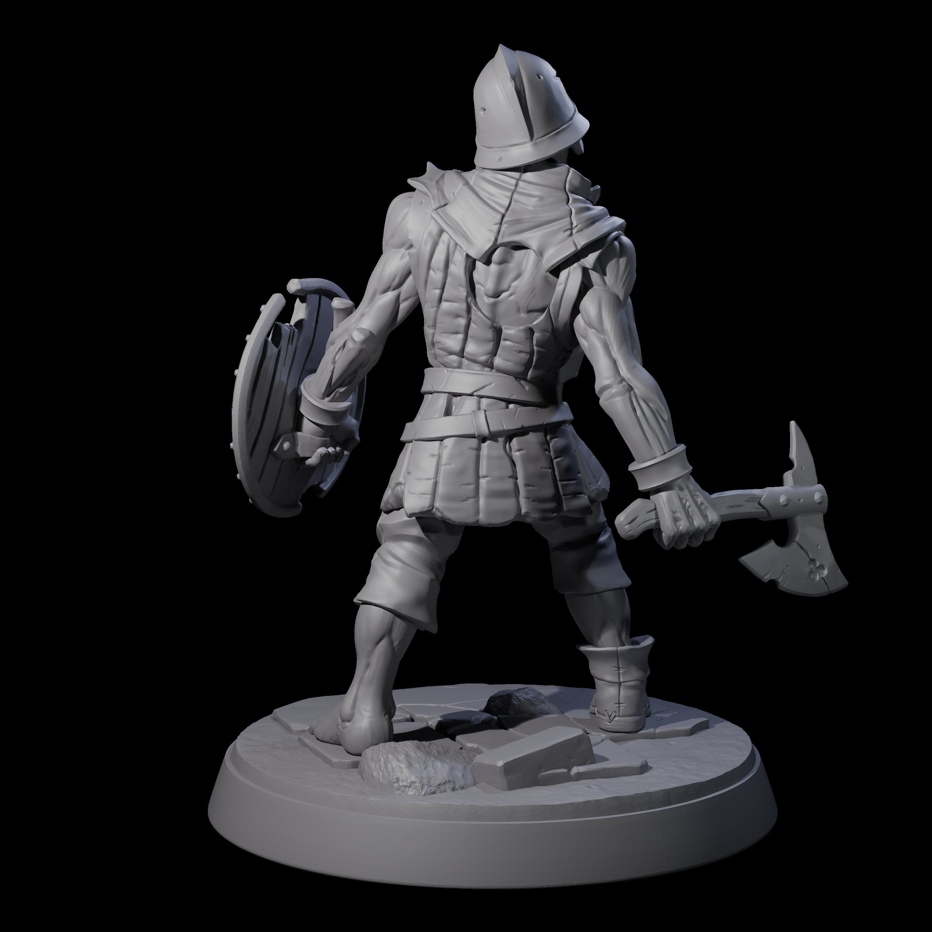 Freshly Risen Zombie Soldier B Miniature for Dungeons and Dragons, Pathfinder or other TTRPGs