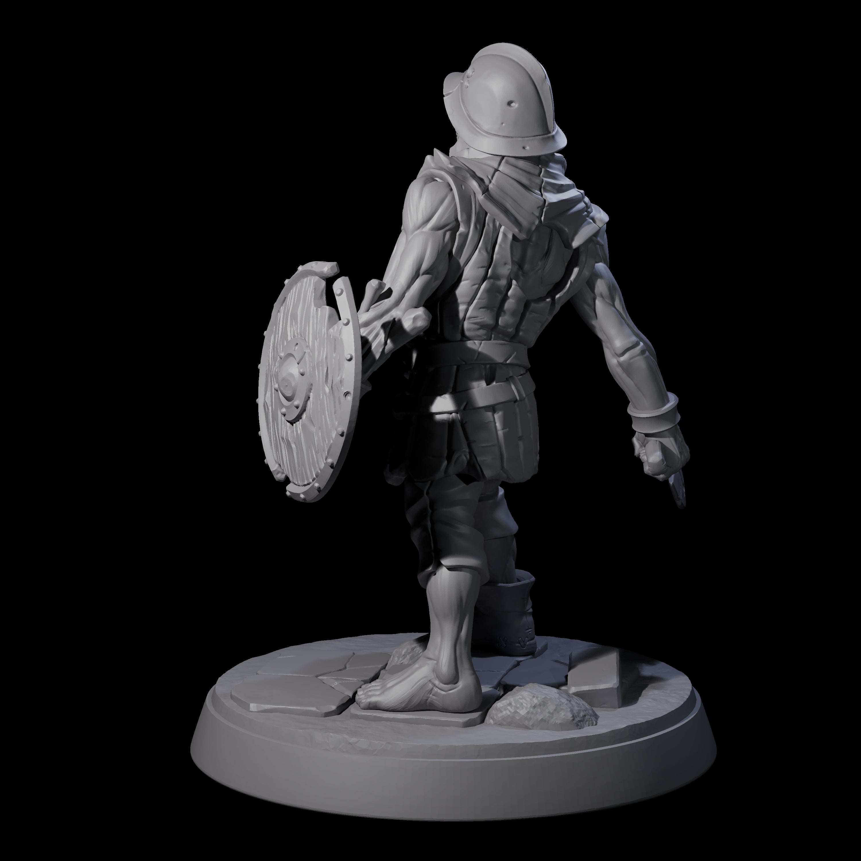 Freshly Risen Zombie Soldier B Miniature for Dungeons and Dragons, Pathfinder or other TTRPGs