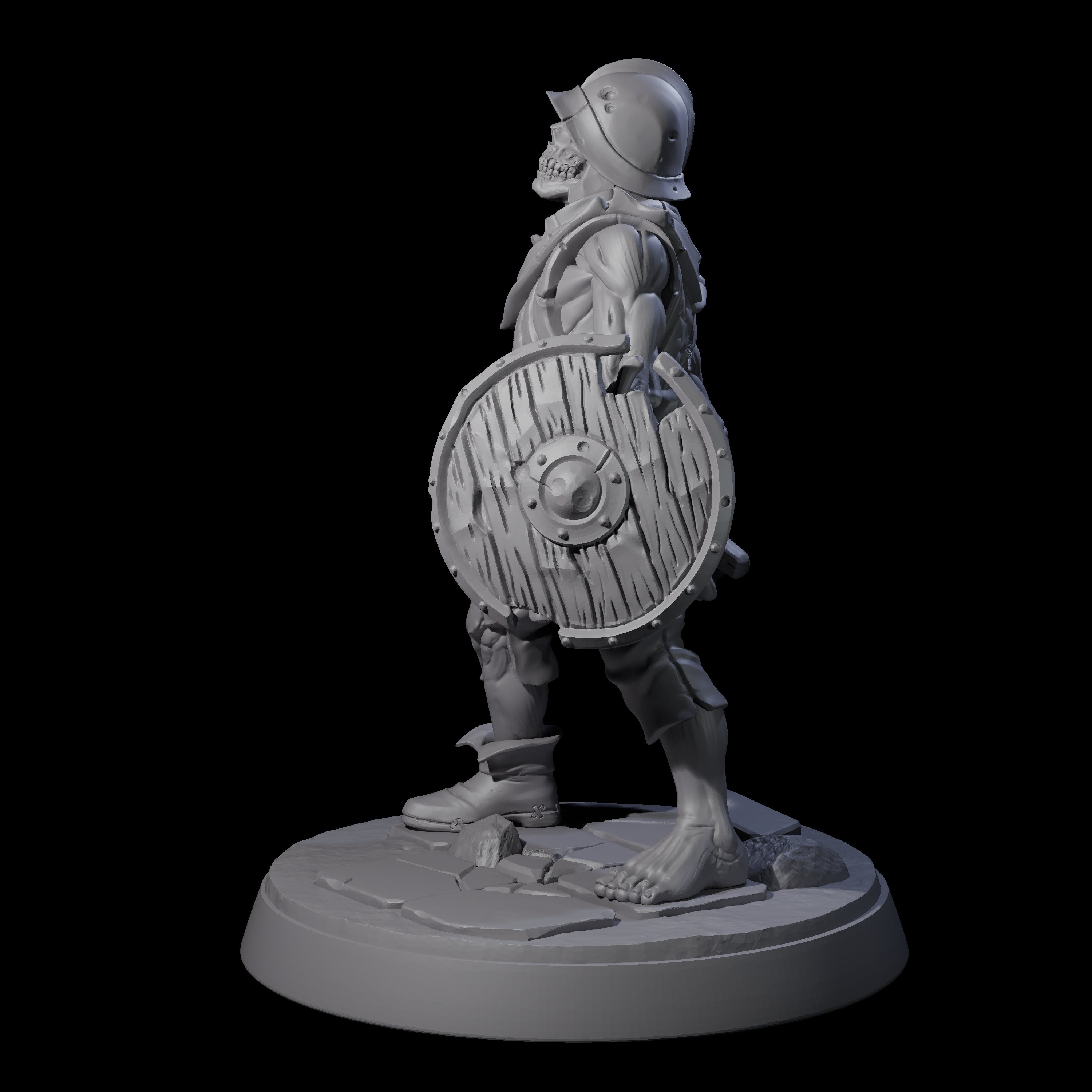 Freshly Risen Zombie Soldier B Miniature for Dungeons and Dragons, Pathfinder or other TTRPGs