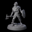 Freshly Risen Zombie Soldier B Miniature for Dungeons and Dragons, Pathfinder or other TTRPGs