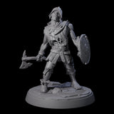Freshly Risen Zombie Soldier B Miniature for Dungeons and Dragons, Pathfinder or other TTRPGs