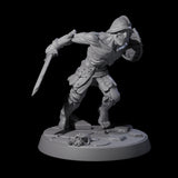 Freshly Risen Zombie Soldier D Miniature for Dungeons and Dragons, Pathfinder or other TTRPGs