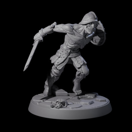 Freshly Risen Zombie Soldier D Miniature for Dungeons and Dragons, Pathfinder or other TTRPGs