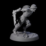 Freshly Risen Zombie Soldier D Miniature for Dungeons and Dragons, Pathfinder or other TTRPGs