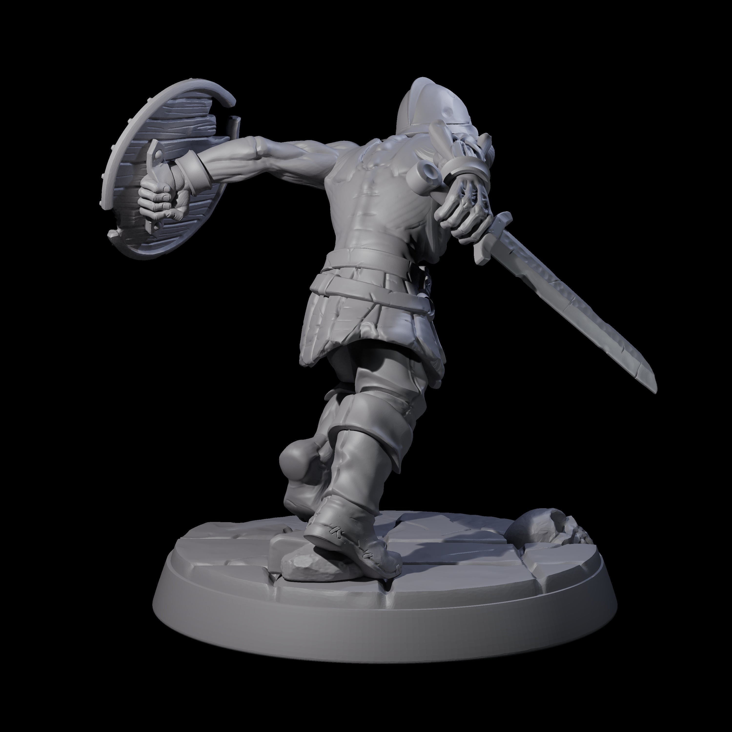 Freshly Risen Zombie Soldier D Miniature for Dungeons and Dragons, Pathfinder or other TTRPGs