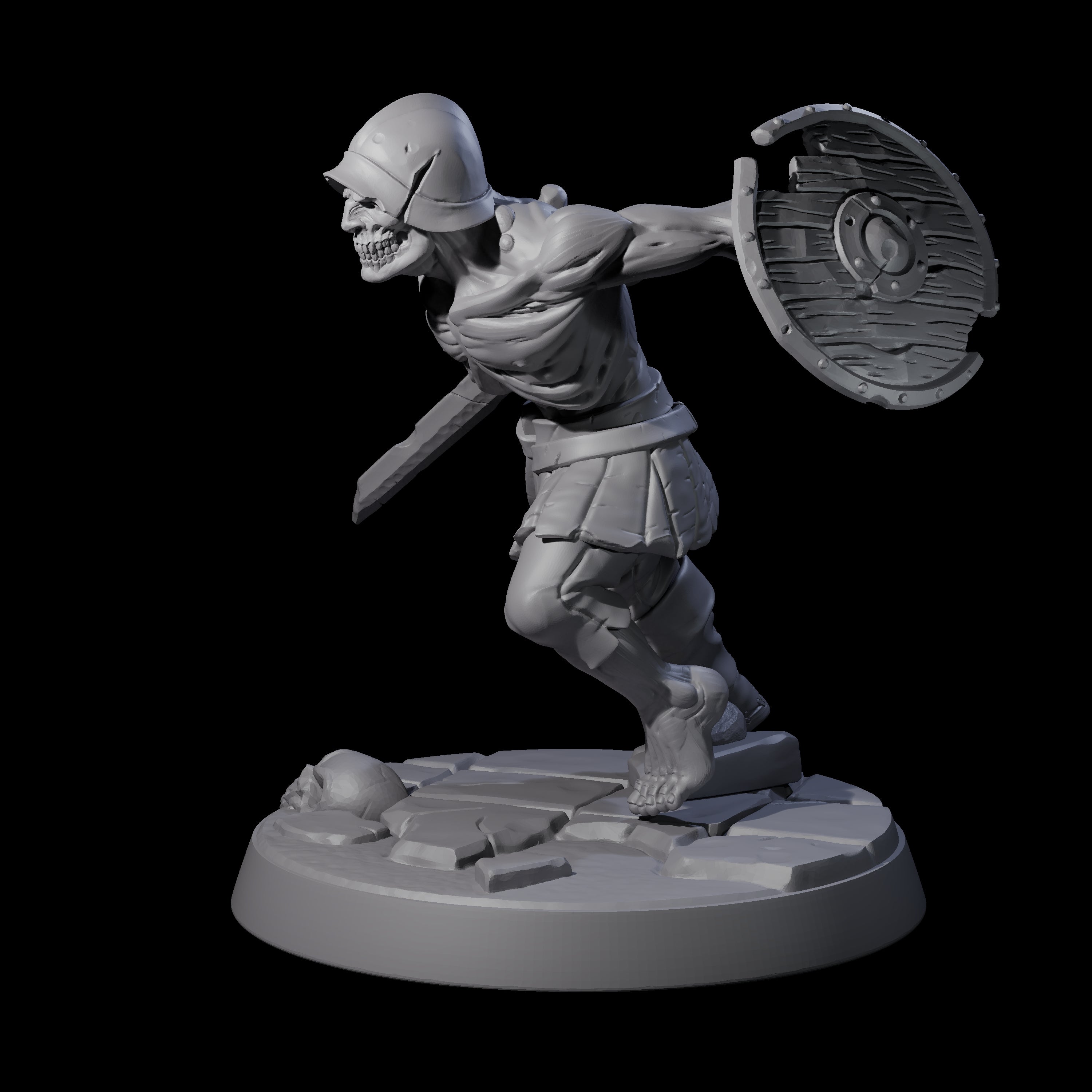 Freshly Risen Zombie Soldier D Miniature for Dungeons and Dragons, Pathfinder or other TTRPGs