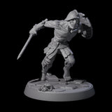 Freshly Risen Zombie Soldier D Miniature for Dungeons and Dragons, Pathfinder or other TTRPGs