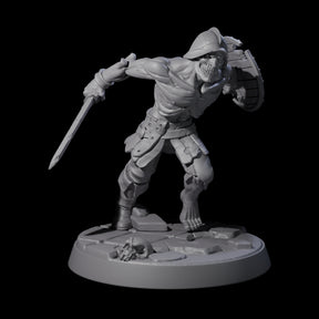 Freshly Risen Zombie Soldier D Miniature for Dungeons and Dragons, Pathfinder or other TTRPGs