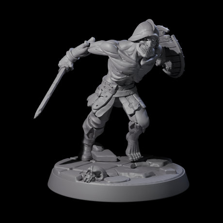 Freshly Risen Zombie Soldier D Miniature for Dungeons and Dragons, Pathfinder or other TTRPGs