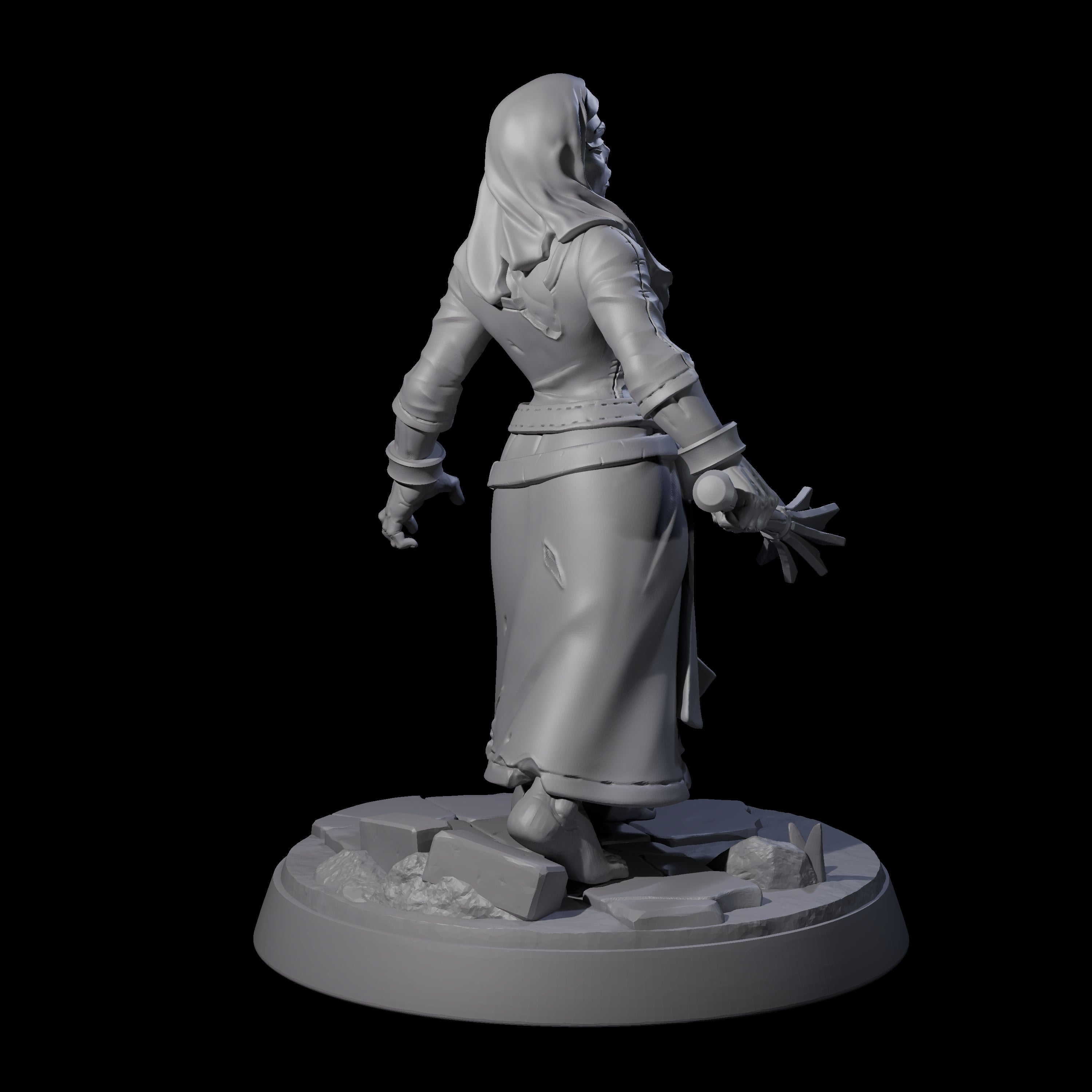 Freshly Risen Zombie Soldier E Miniature for Dungeons and Dragons, Pathfinder or other TTRPGs