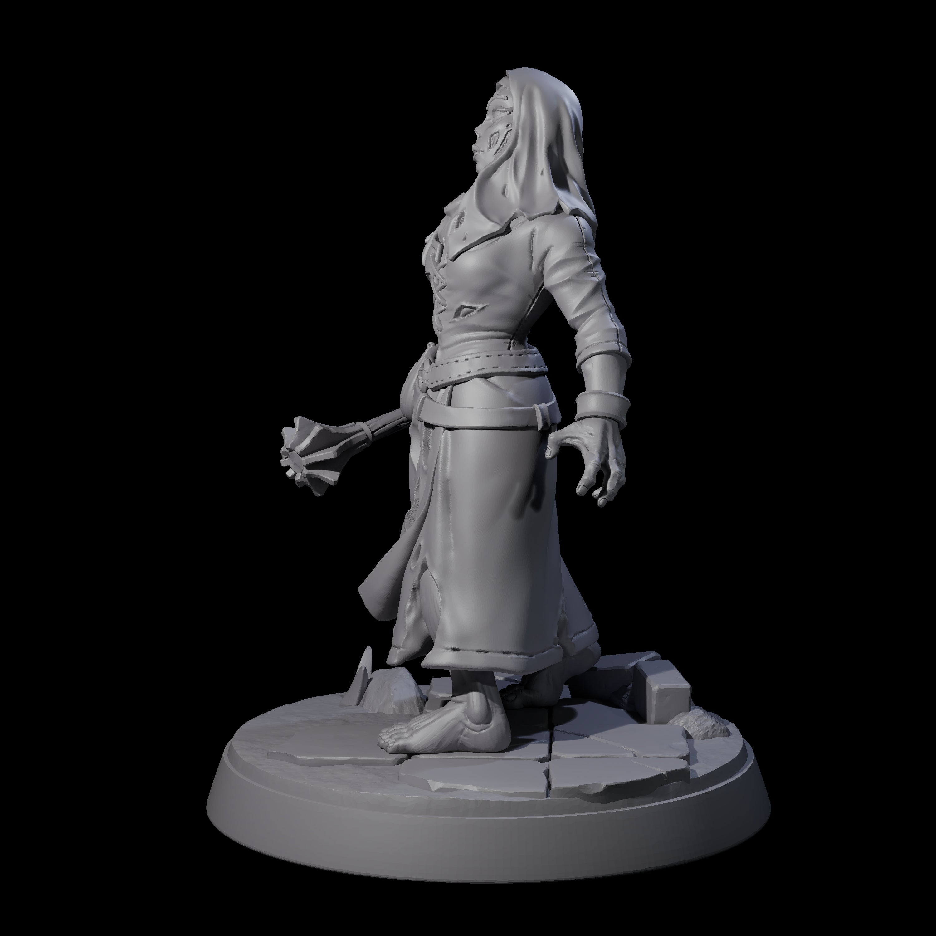 Freshly Risen Zombie Soldier E Miniature for Dungeons and Dragons, Pathfinder or other TTRPGs