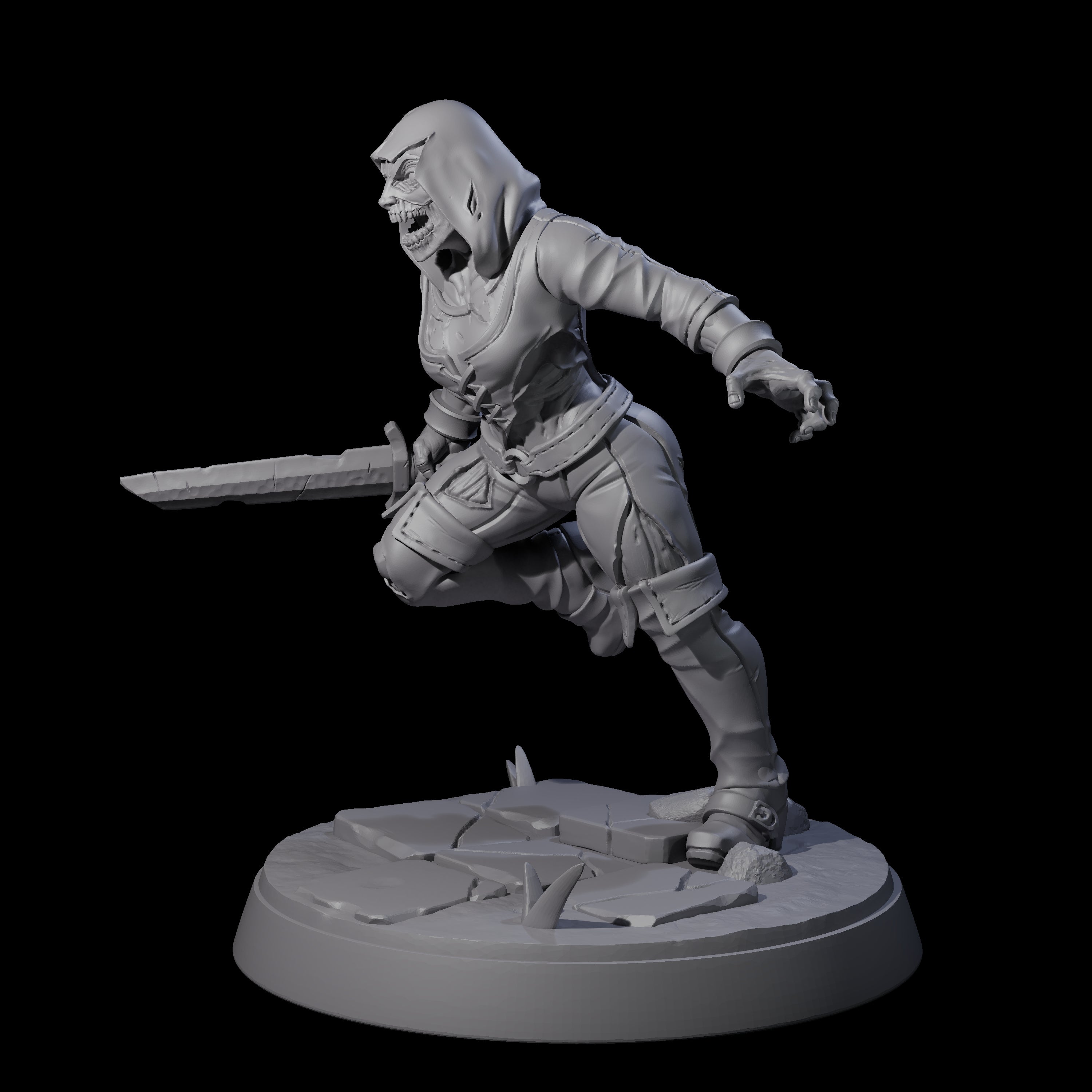 Freshly Risen Zombie Soldier F Miniature for Dungeons and Dragons, Pathfinder or other TTRPGs