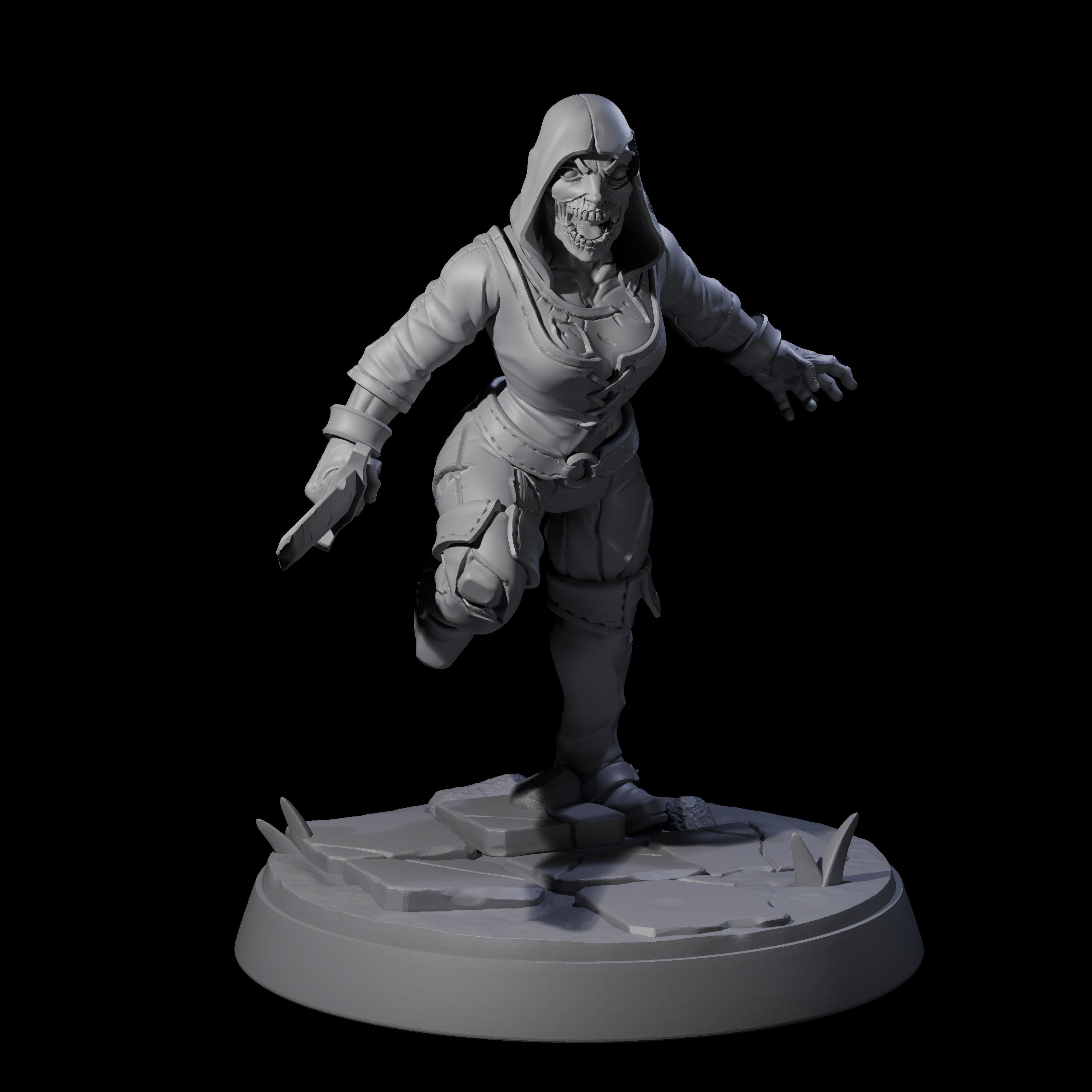 Freshly Risen Zombie Soldier F Miniature for Dungeons and Dragons, Pathfinder or other TTRPGs