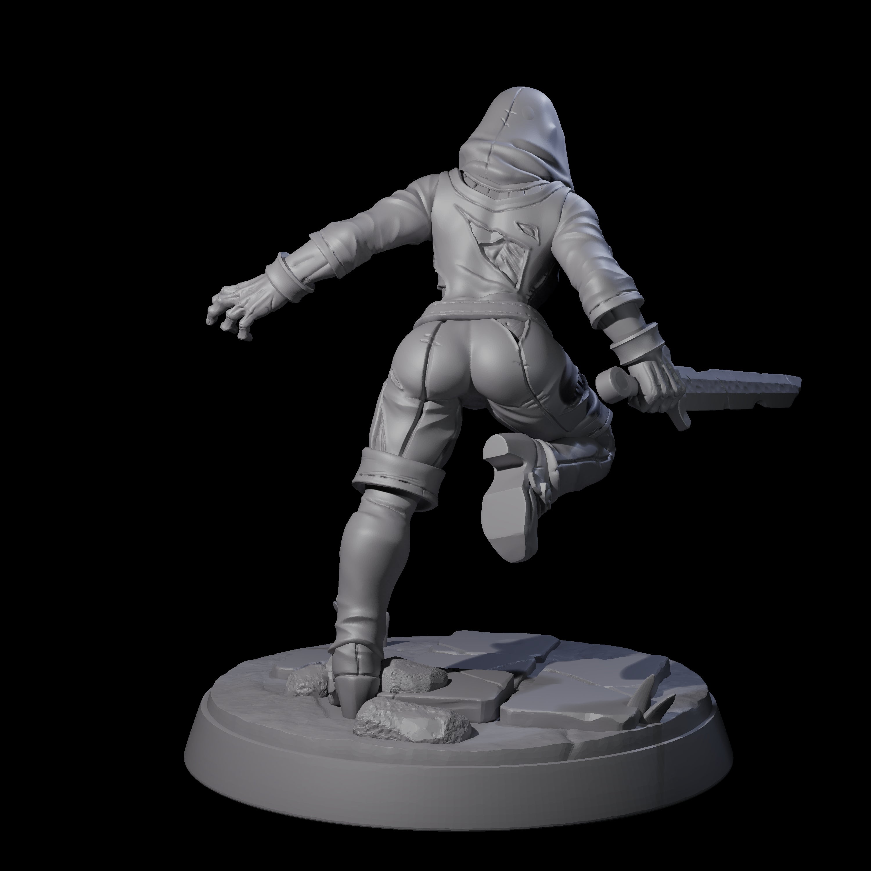 Freshly Risen Zombie Soldier F Miniature for Dungeons and Dragons, Pathfinder or other TTRPGs