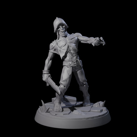 Freshly Risen Zombie Soldiers Miniature for Dungeons and Dragons, Pathfinder or other TTRPGs