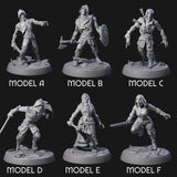 Freshly Risen Zombie Soldiers Miniature for Dungeons and Dragons, Pathfinder or other TTRPGs