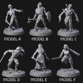 Freshly Risen Zombie Soldiers Miniature for Dungeons and Dragons, Pathfinder or other TTRPGs