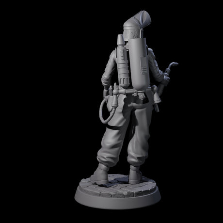 Friendly Welder Miniature for Dungeons and Dragons, Pathfinder or other TTRPGs