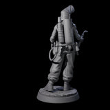 Friendly Welder Miniature for Dungeons and Dragons, Pathfinder or other TTRPGs
