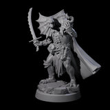 Frilled Lizardfolk Arcane Trickster Miniature for Dungeons and Dragons, Pathfinder or other TTRPGs