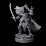 Frilled Lizardfolk Arcane Trickster Miniature for Dungeons and Dragons, Pathfinder or other TTRPGs