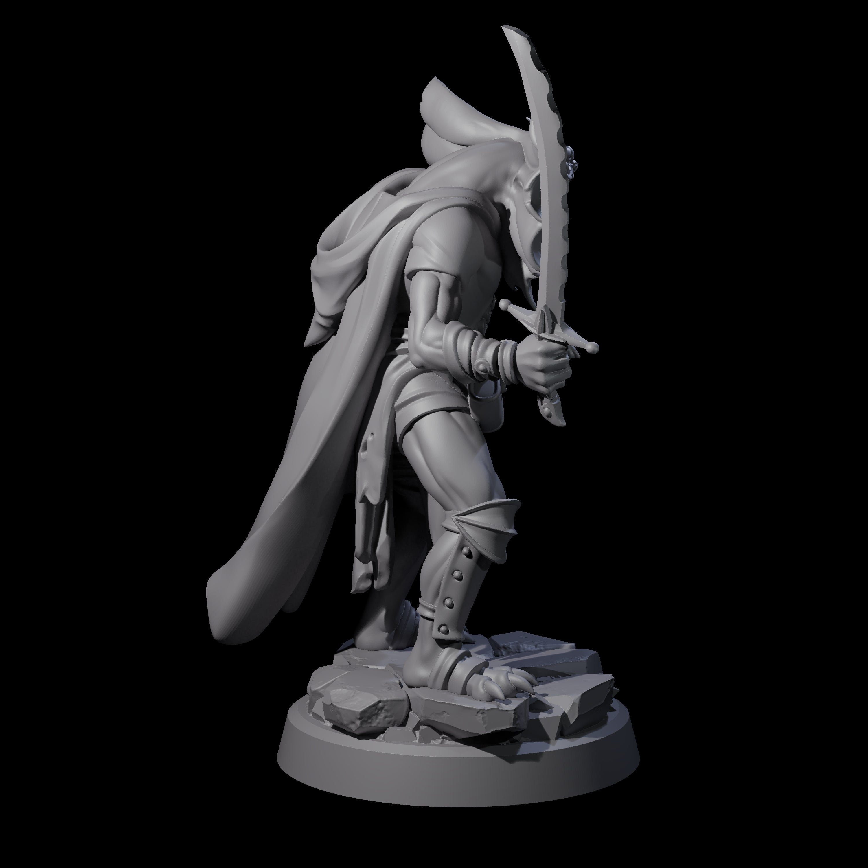 Frilled Lizardfolk Arcane Trickster Miniature for Dungeons and Dragons, Pathfinder or other TTRPGs