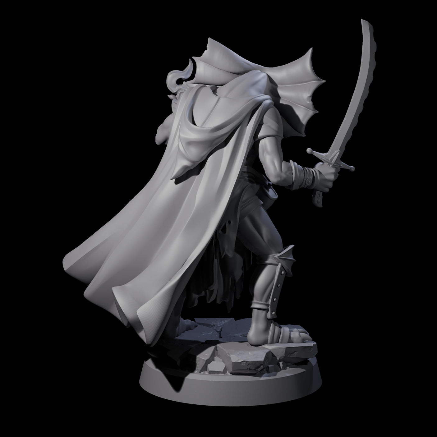 Frilled Lizardfolk Arcane Trickster Miniature for Dungeons and Dragons, Pathfinder or other TTRPGs