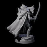Frilled Lizardfolk Arcane Trickster Miniature for Dungeons and Dragons, Pathfinder or other TTRPGs