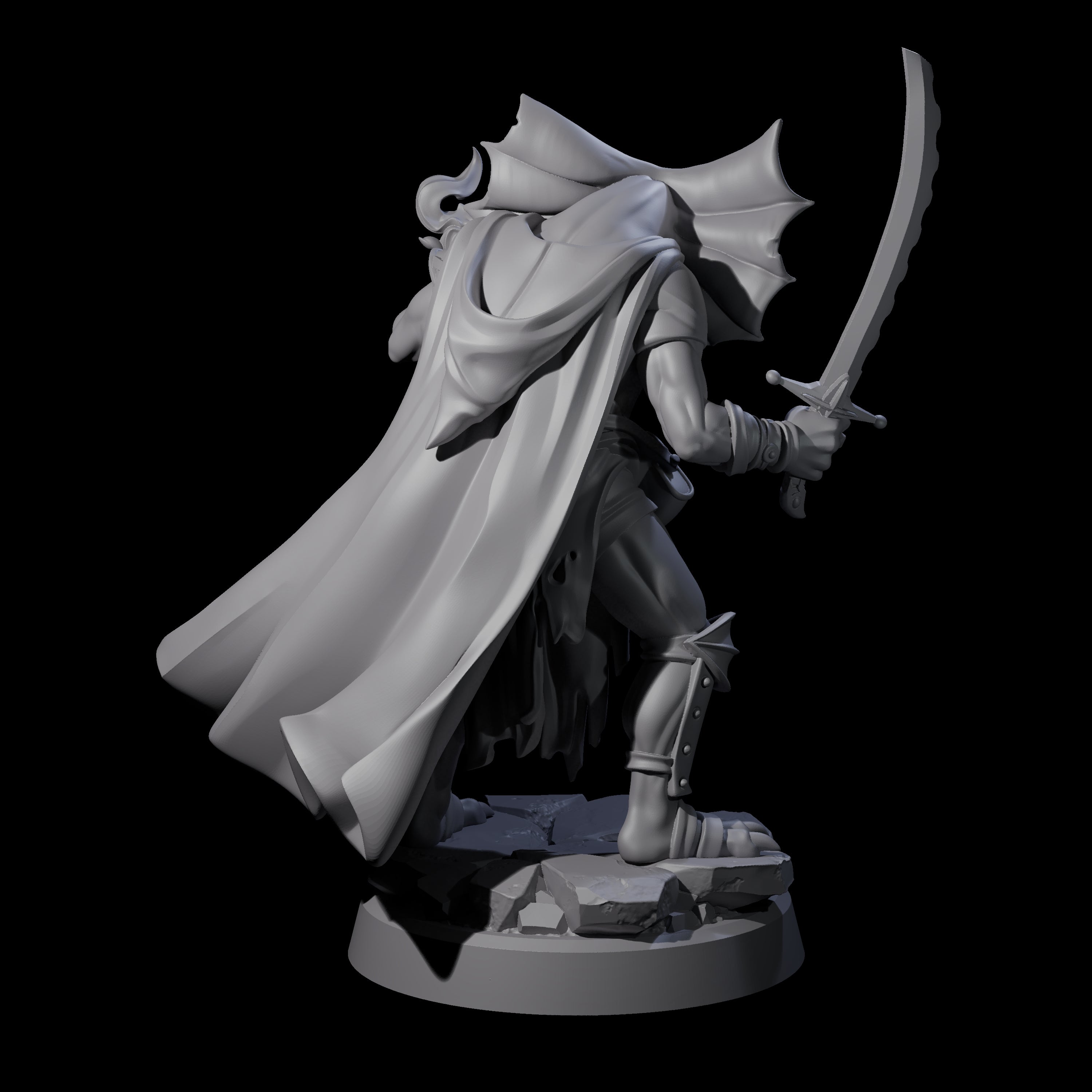 Frilled Lizardfolk Arcane Trickster Miniature for Dungeons and Dragons, Pathfinder or other TTRPGs