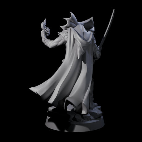Frilled Lizardfolk Arcane Trickster Miniature for Dungeons and Dragons, Pathfinder or other TTRPGs