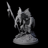 Frilly Dinosaur Lizardfolk Warrior Miniature for Dungeons and Dragons, Pathfinder or other TTRPGs