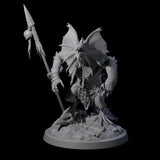 Frilly Dinosaur Lizardfolk Warrior Miniature for Dungeons and Dragons, Pathfinder or other TTRPGs