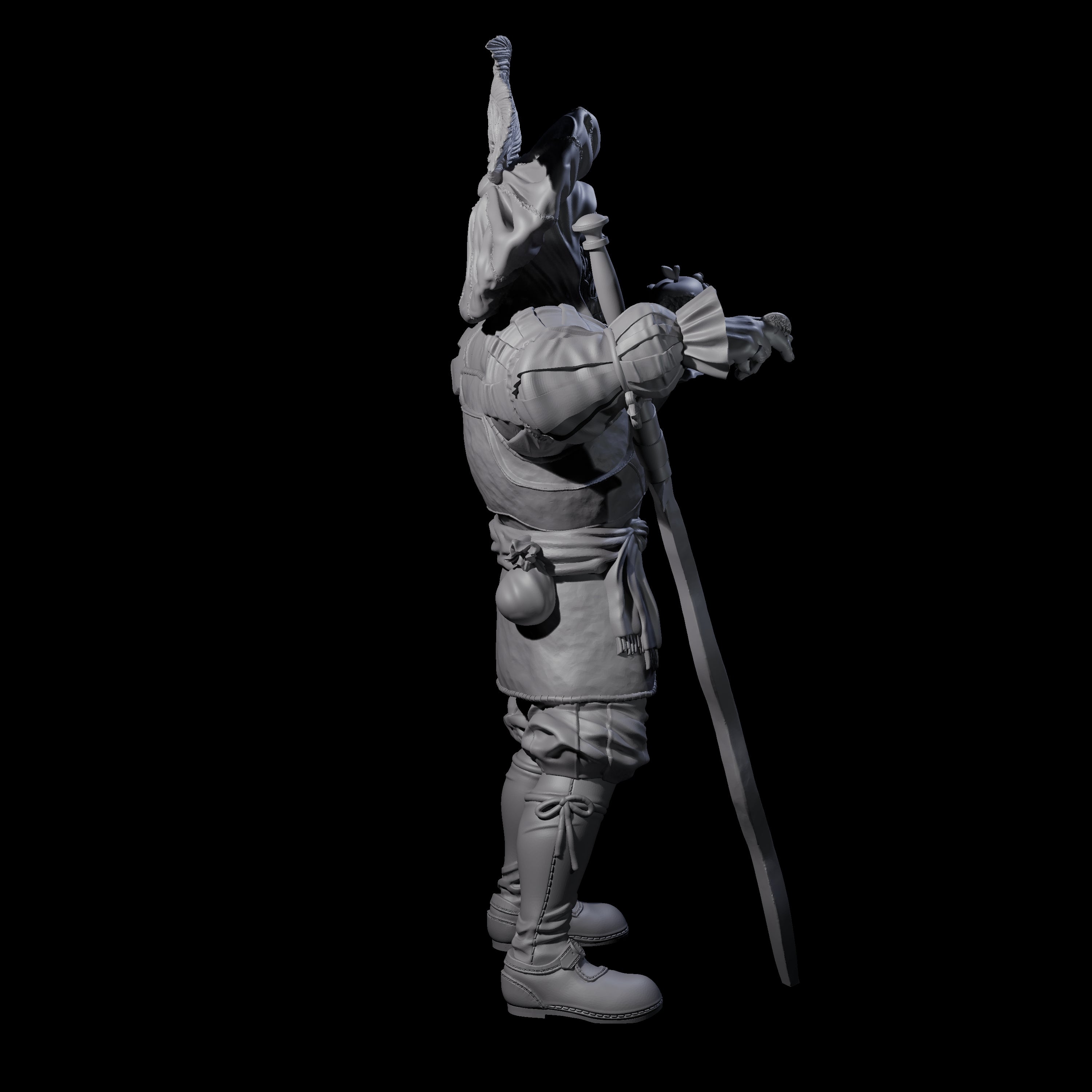 Frivolous Musketeer Miniature for Dungeons and Dragons, Pathfinder or other TTRPGs