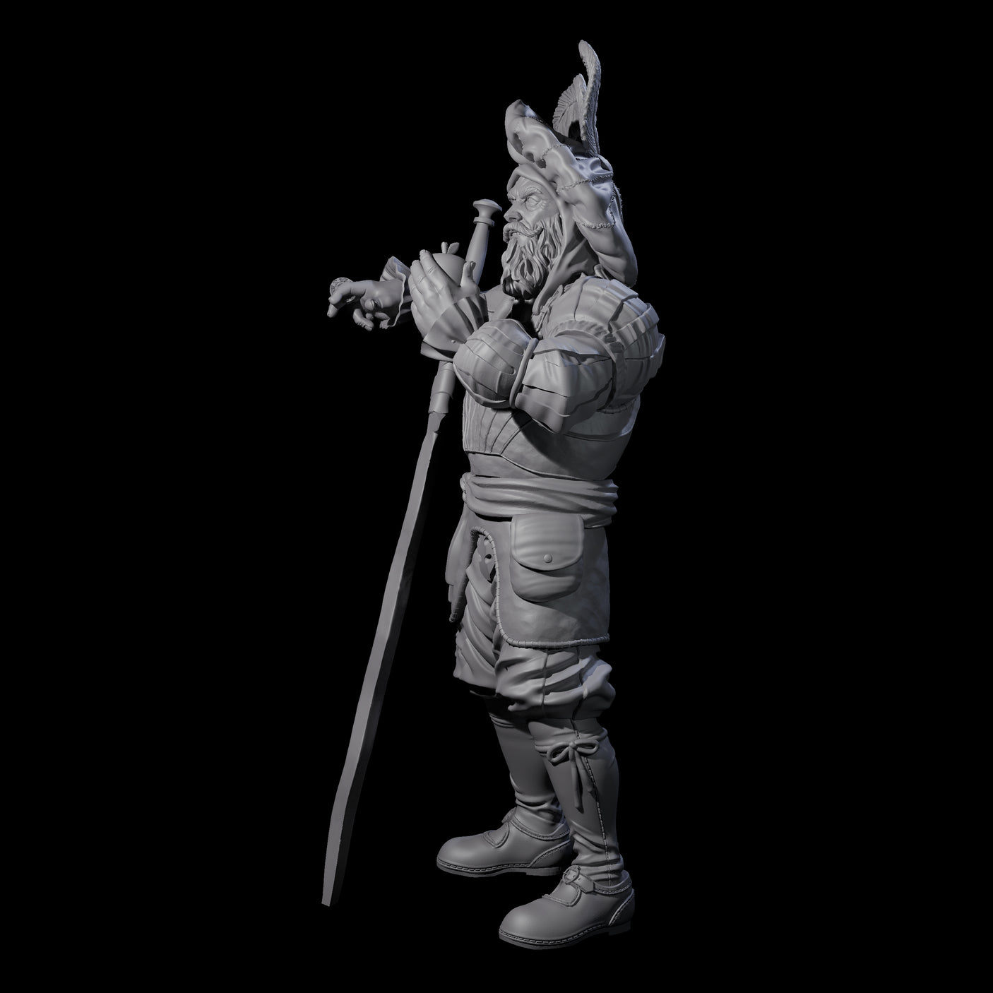 Frivolous Musketeer Miniature for Dungeons and Dragons, Pathfinder or other TTRPGs