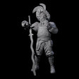 Frivolous Musketeer Miniature for Dungeons and Dragons, Pathfinder or other TTRPGs