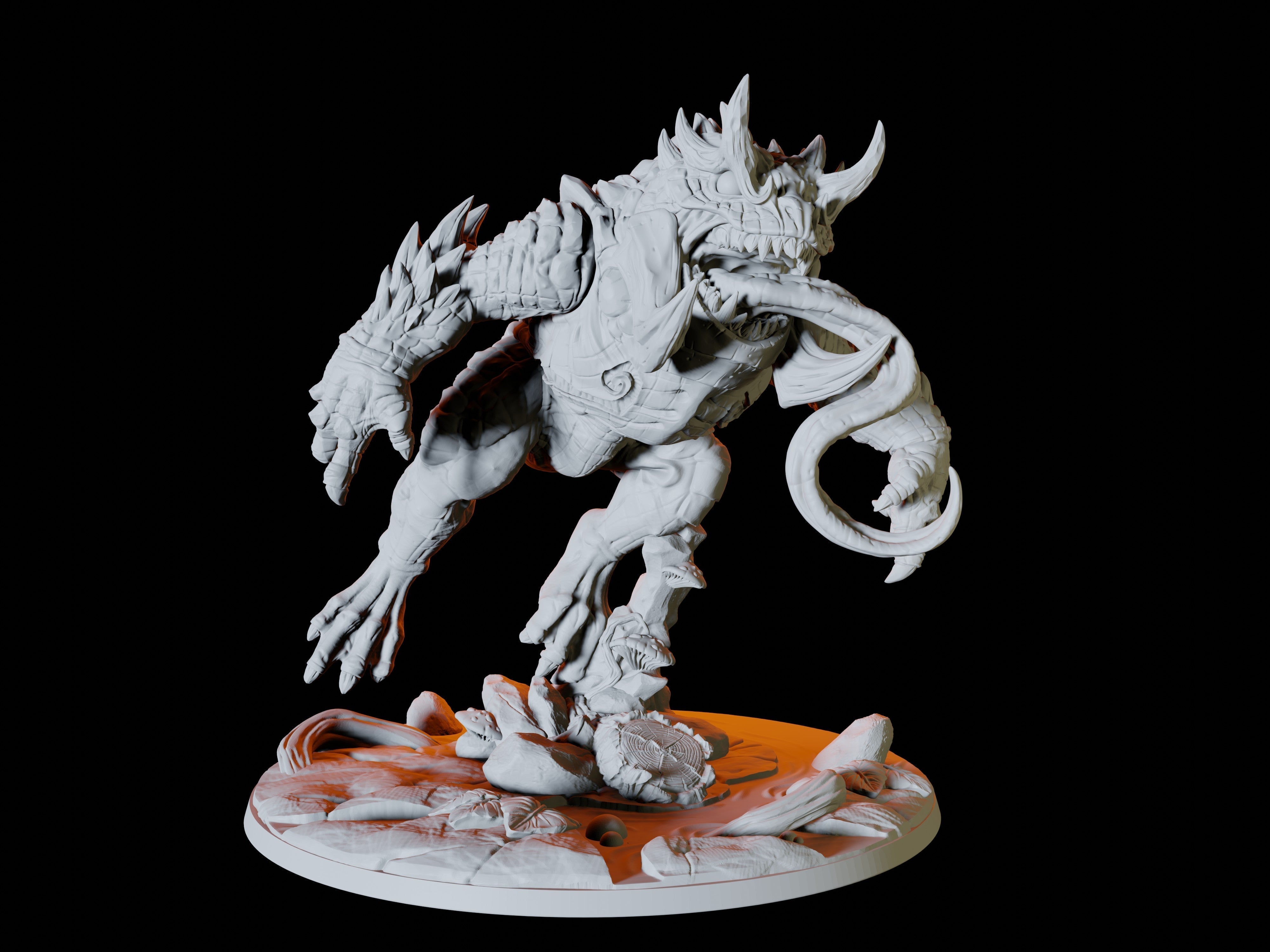 Froghemoth Miniature for Dungeons and Dragons - Myth Forged