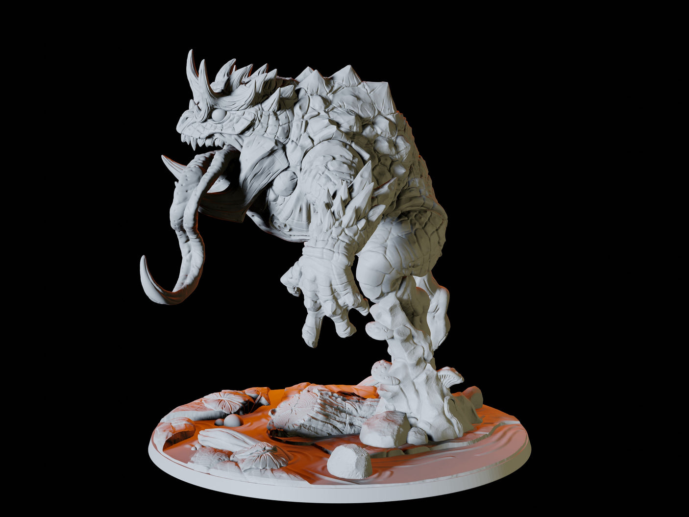 Froghemoth Miniature for Dungeons and Dragons, Pathfinder or other TTRPGs