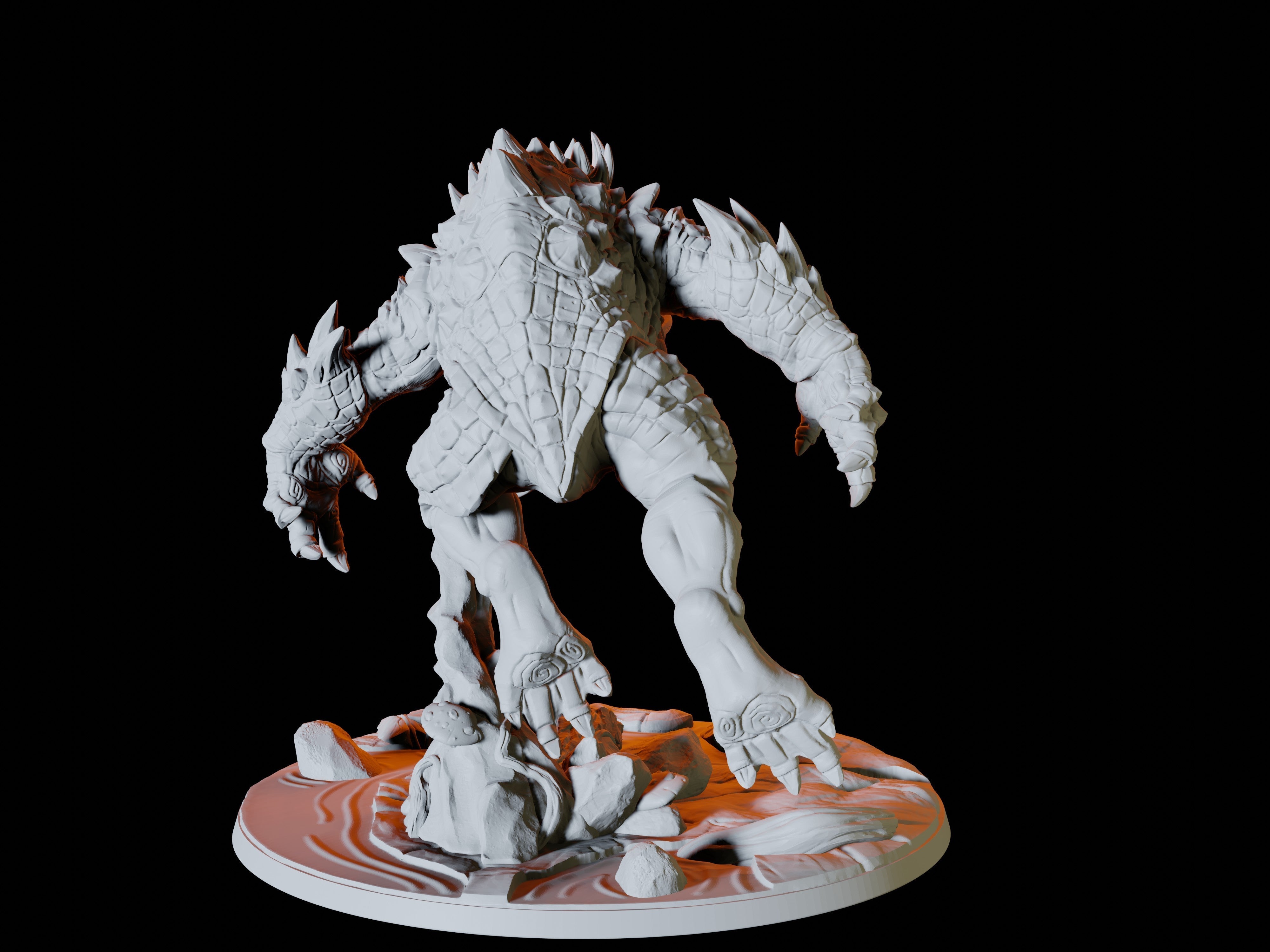 Froghemoth Miniature for Dungeons and Dragons - Myth Forged