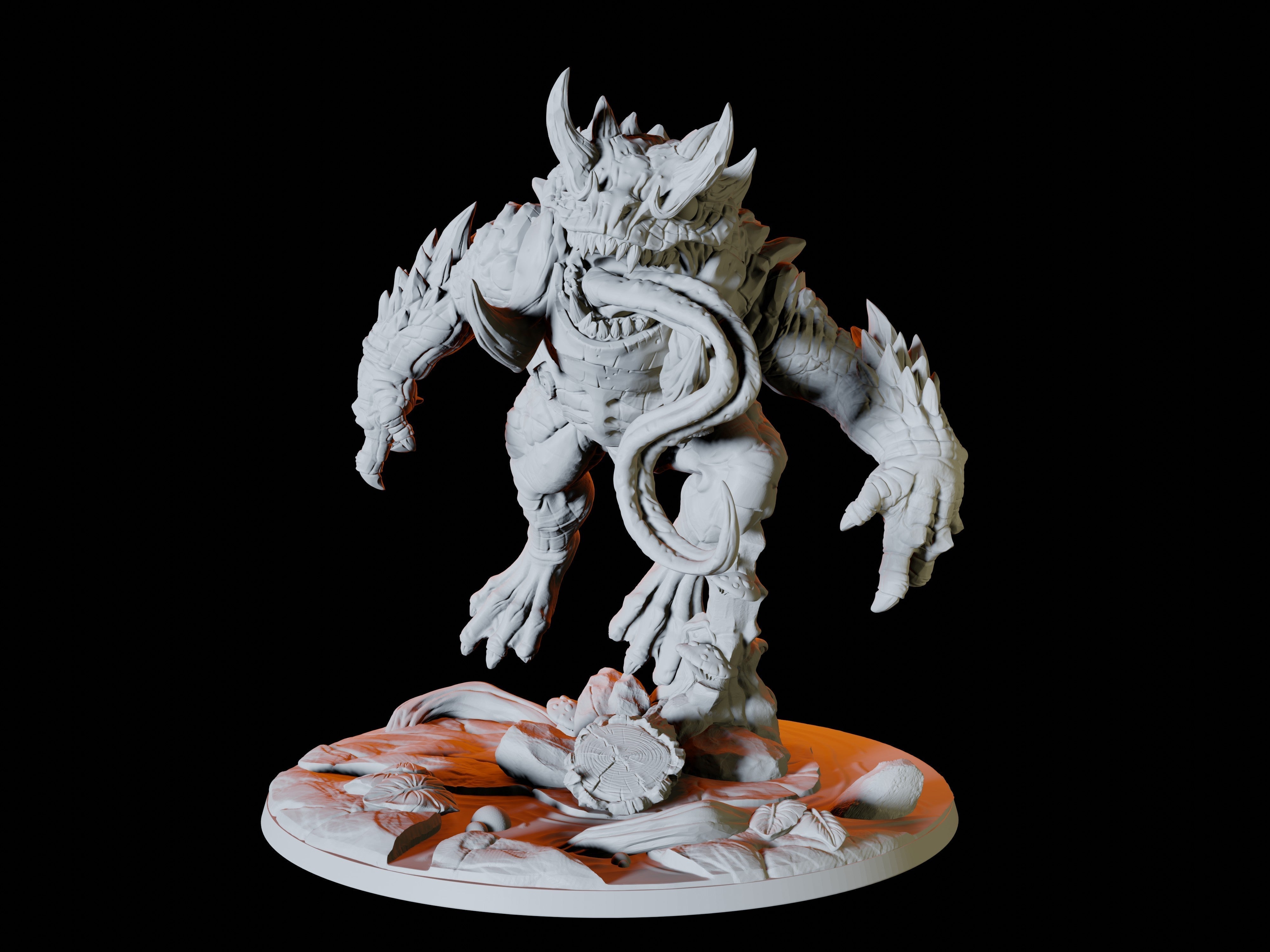 Froghemoth Miniature for Dungeons and Dragons - Myth Forged