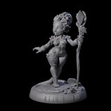 Frolicking Forest Halfing Pinup Miniature for Dungeons and Dragons, Pathfinder or other TTRPGs