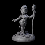 Frolicking Forest Halfing Pinup Miniature for Dungeons and Dragons, Pathfinder or other TTRPGs