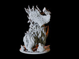 Frost Auroch - Ice Bull Miniature for Dungeons and Dragons, Pathfinder or other TTRPGs