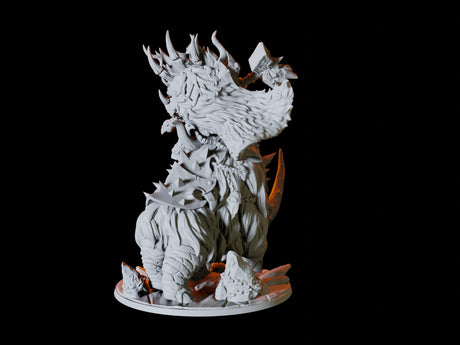 Frost Auroch - Ice Bull Miniature for Dungeons and Dragons, Pathfinder or other TTRPGs