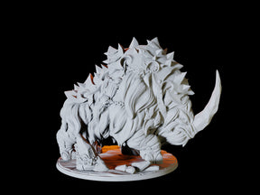 Frost Auroch - Ice Bull Miniature for Dungeons and Dragons, Pathfinder or other TTRPGs