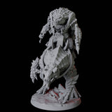 Frost Lizardfolk Warrior Rider B Miniature for Dungeons and Dragons, Pathfinder or other TTRPGs