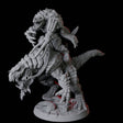 Frost Lizardfolk Warrior Rider D Miniature for Dungeons and Dragons, Pathfinder or other TTRPGs